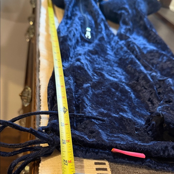 Catherine Malandrino Blue Heeled Boots - Picture 3 of 7